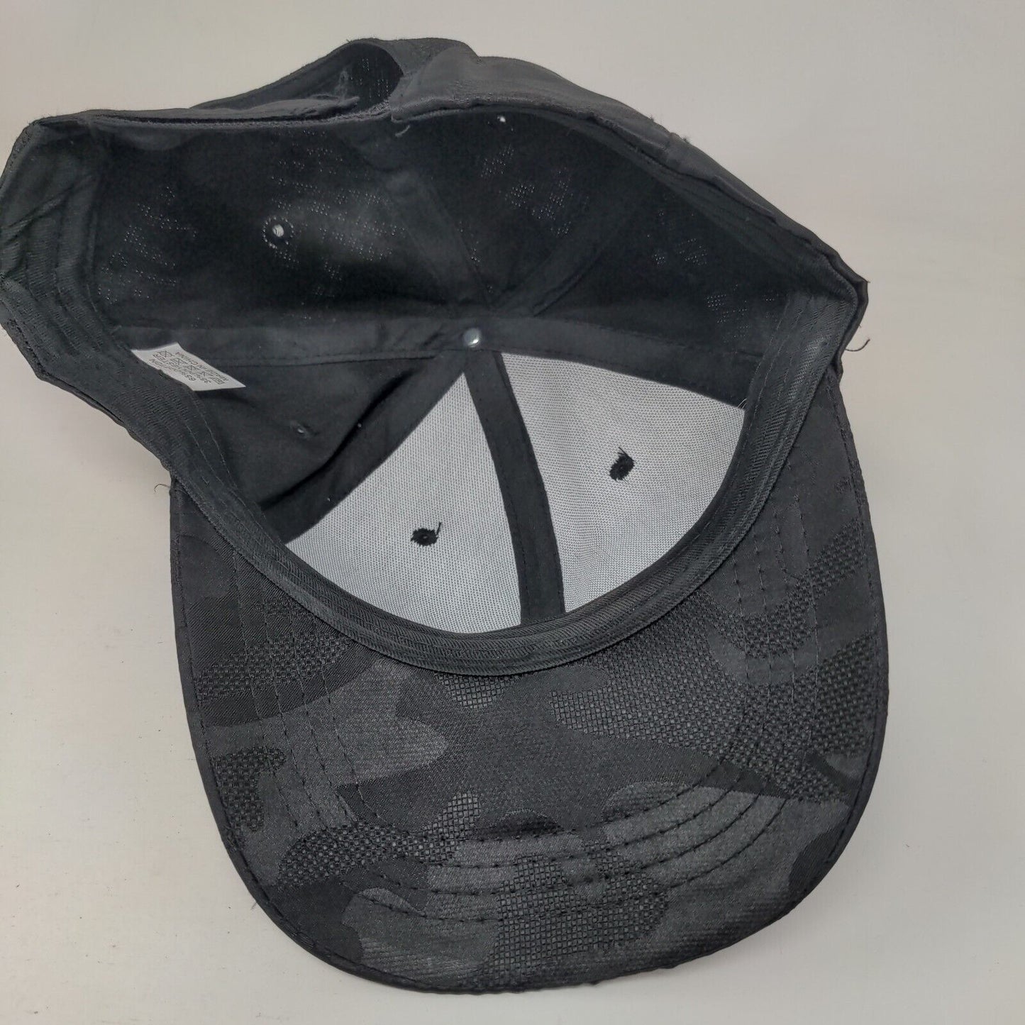 Unbranded Strapback Hat Black Camouflage One Size Adjustable 6 Panel