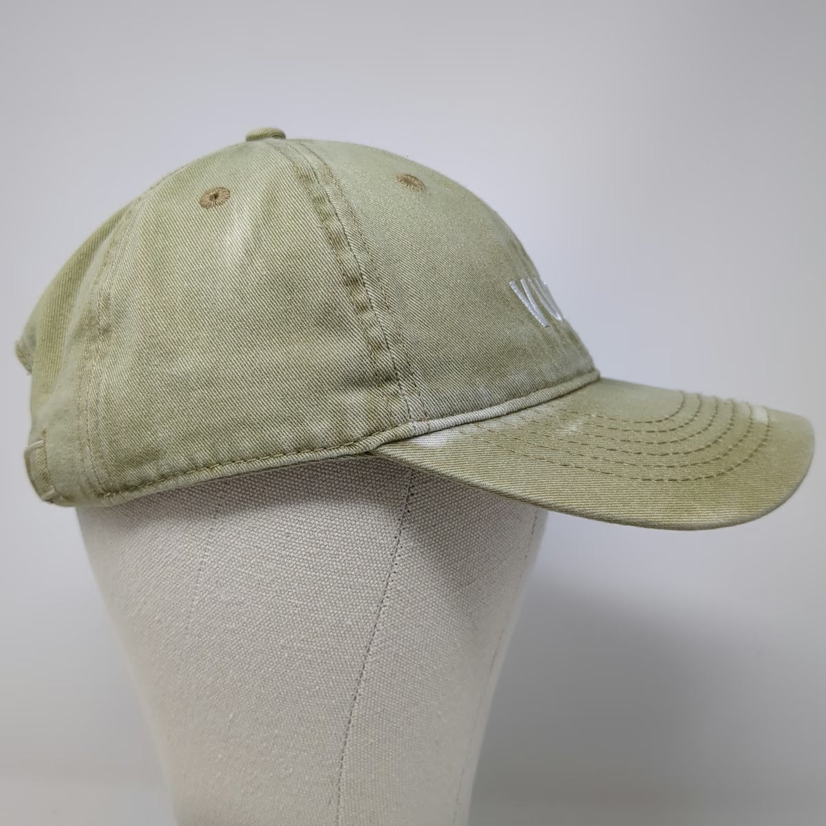 Vuori Baseball Cap Green One Size Adjustable Embroidered Cotton Slideback Hat