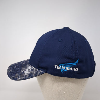 The YMCA Team Idaho Strapback Hat Blue One Size Adjustable Embroidered Sport-Tek