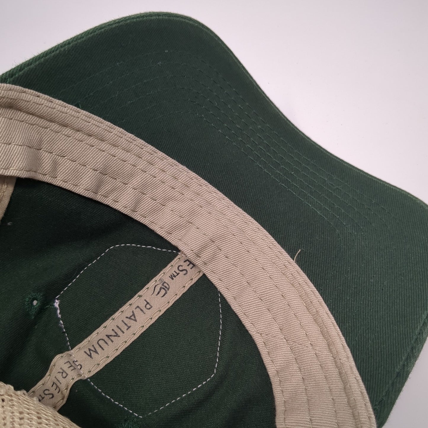 OHB Oak Highlands Brewery Strapback Trucker Hat Green One Size Mesh Back