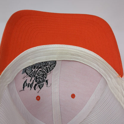 Viking Industrial Systems Snapback Trucker Hat Orange OS Adjustable Mesh Back