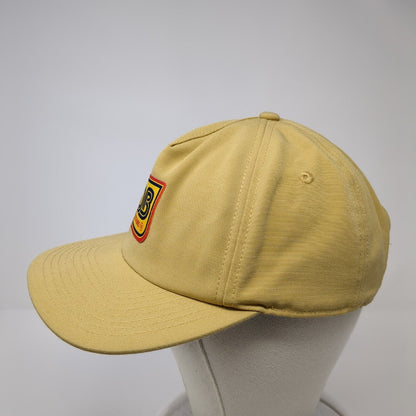 DB Dutch Bros Patch Snapback Hat Tan One Size Adjustable Vent Holes