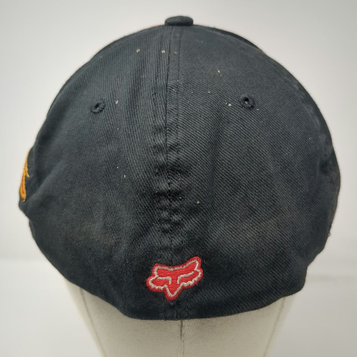 Fox Honda Racing Baseball Cap Black XL Fitted Hat Red Piping Graphic Motocross