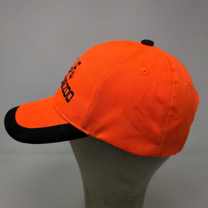 Saint Louis Zoo Men's Strapback Hat Orange Black Adjustable Embroidered Logo