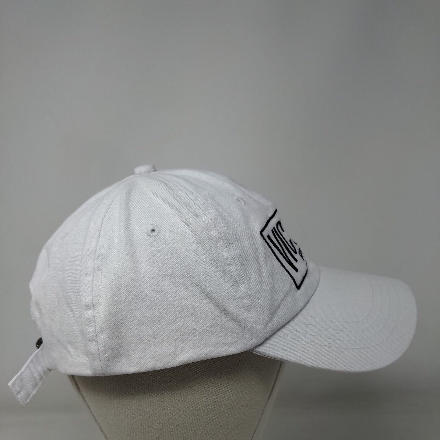 Victoria Sport Slideback Hat White One Size Embroidered Vent Holes