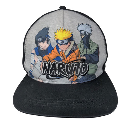 Naruto Snapback Hat Black Youth OSFM Adjustable Colorblock Vent Holes
