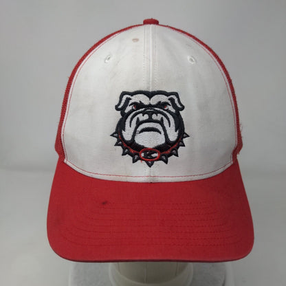 Georgia Bulldogs Snapback Trucker Hat Red OS Adjustable Mesh Back Richardson