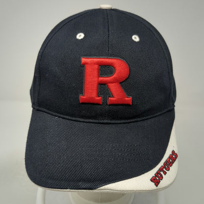 Rutgers NCAA Fan Favorite Baseball Cap Black Red White One Size Strapback Hat