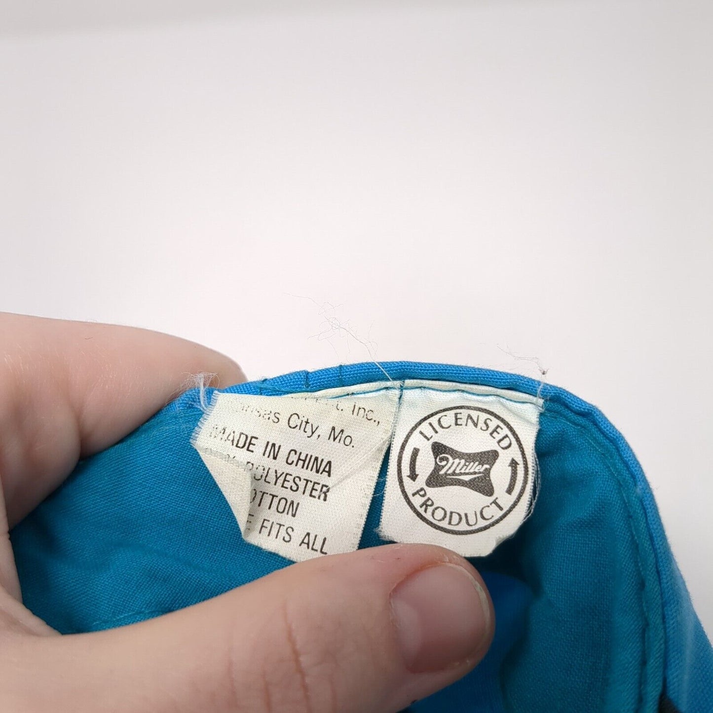 Miller Genuine Draft Light Snapback Hat Blue One Size Colorblock