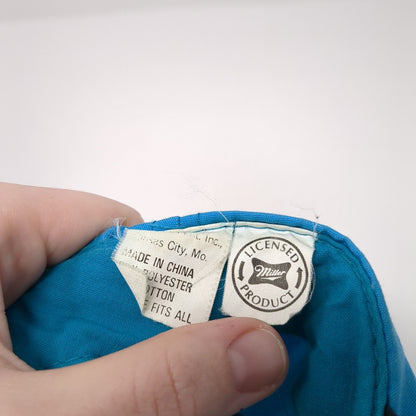 Miller Genuine Draft Light Snapback Hat Blue One Size Colorblock