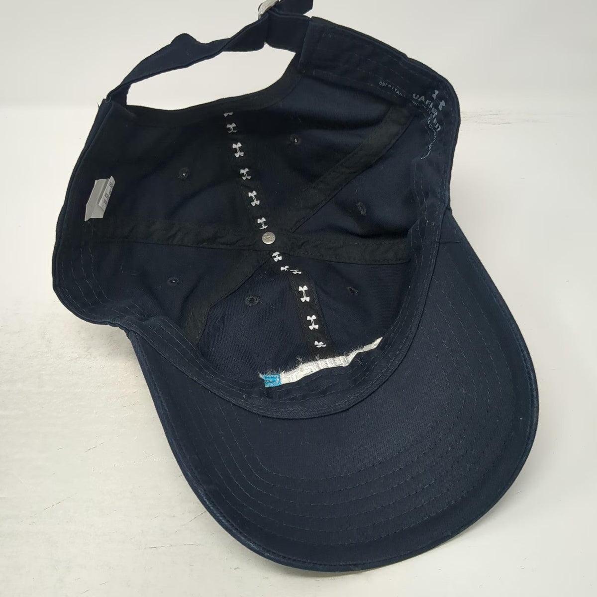 Under Armour Baseball Cap Blue One Size Adjustable Slideback Cotton Shift5 Hat