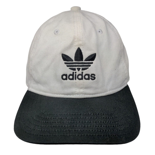 Adidas Trefoil 3 Stripes Slideback Hat White OSFM Embroidered Colorblock