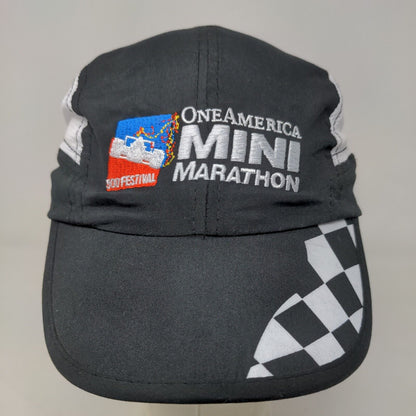 One America Indy 500 Mini Marathon Hat Logo Embroidered Logo Checkered Flag