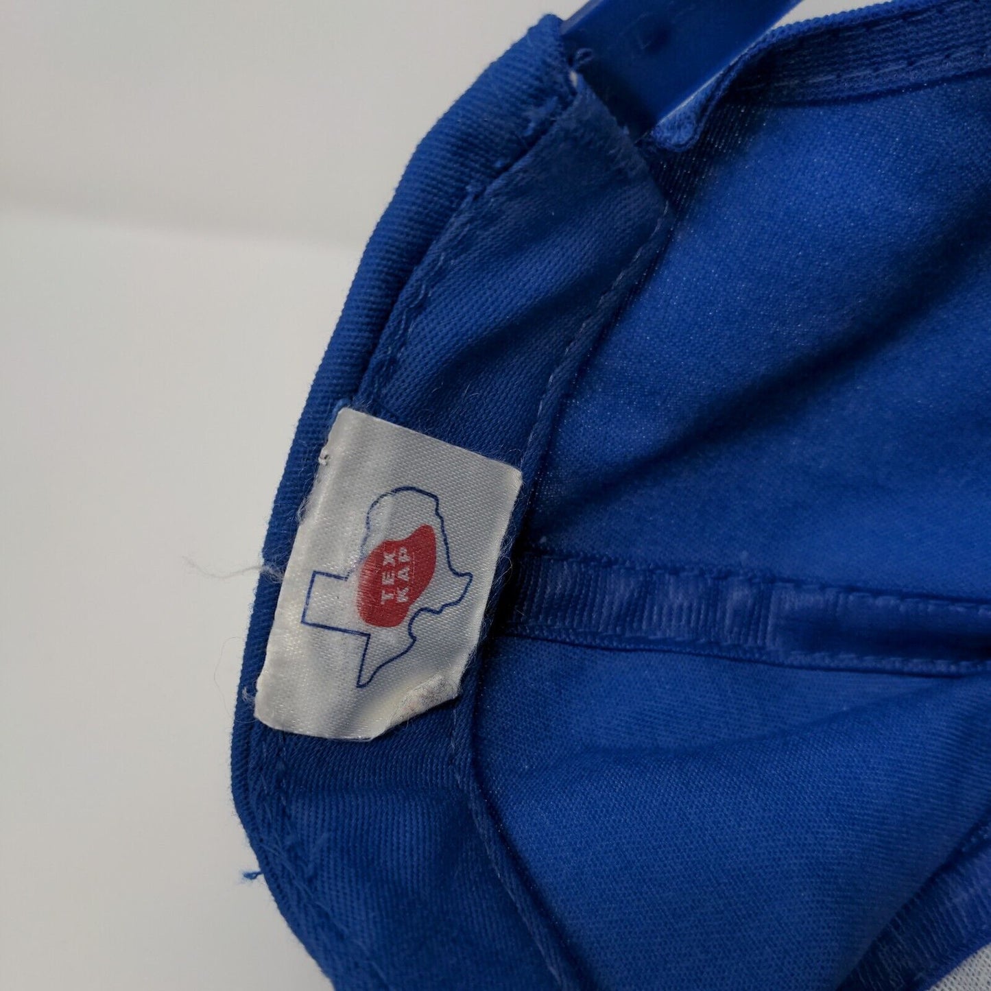 NAPA Snapback Hat Blue OSFA Adjustable Embroidered Vented Holes 6 Panel Tex Kap