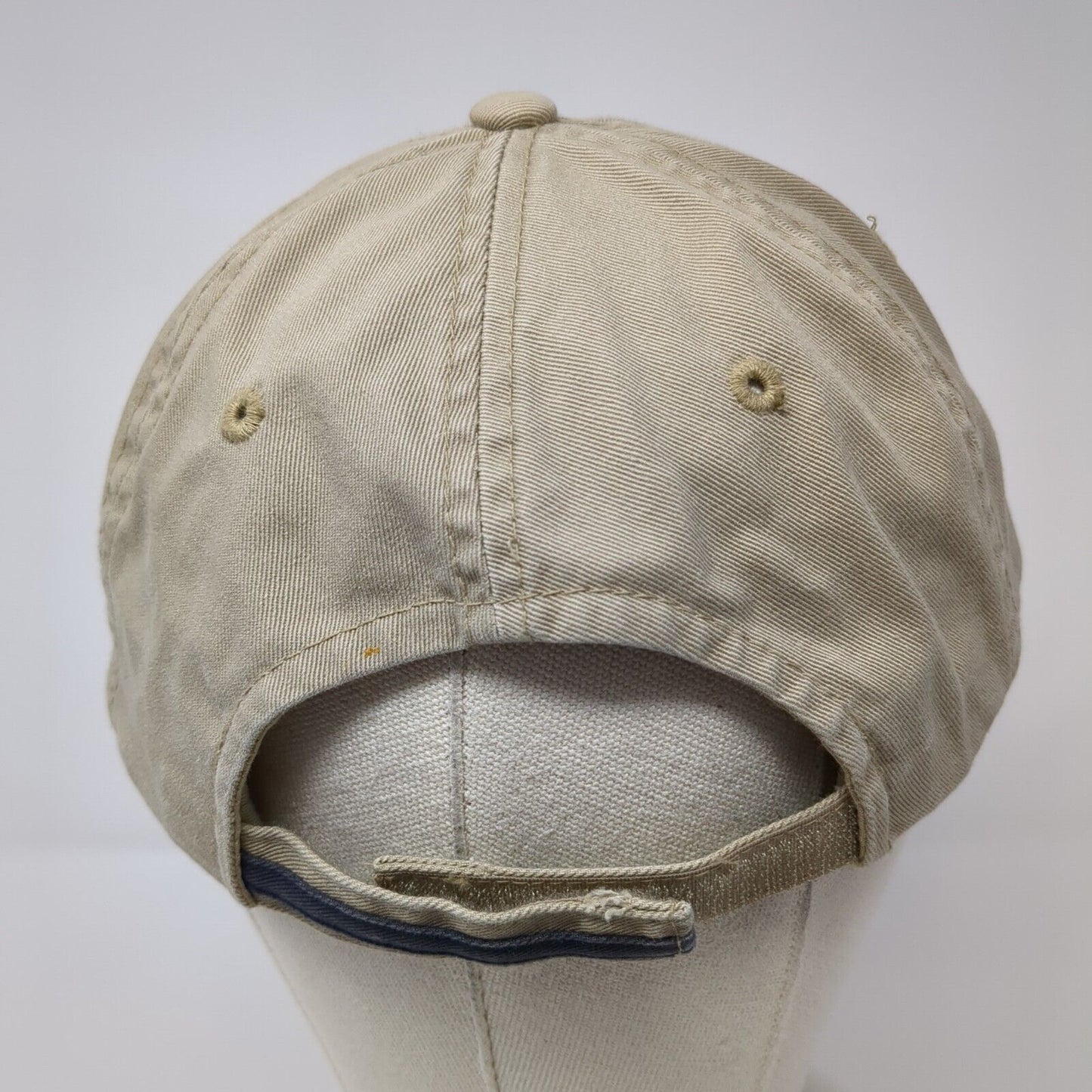 Lake County Round Up Strapback Hat Tan OS Adjustable Embroidered Port Authority