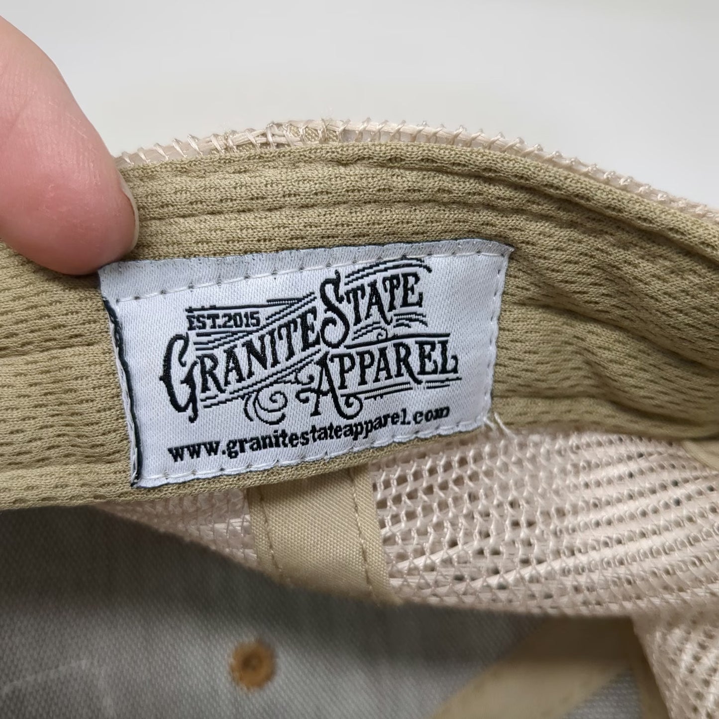 Granite State Apparel Trucker Hat Brown One Size New Hampshire Mountains Mesh