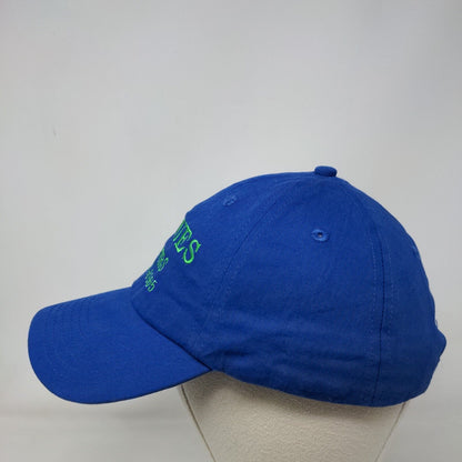 Fishues Charters Strapback Hat Blue OSFM Adjustable Embroidered 6 Panel
