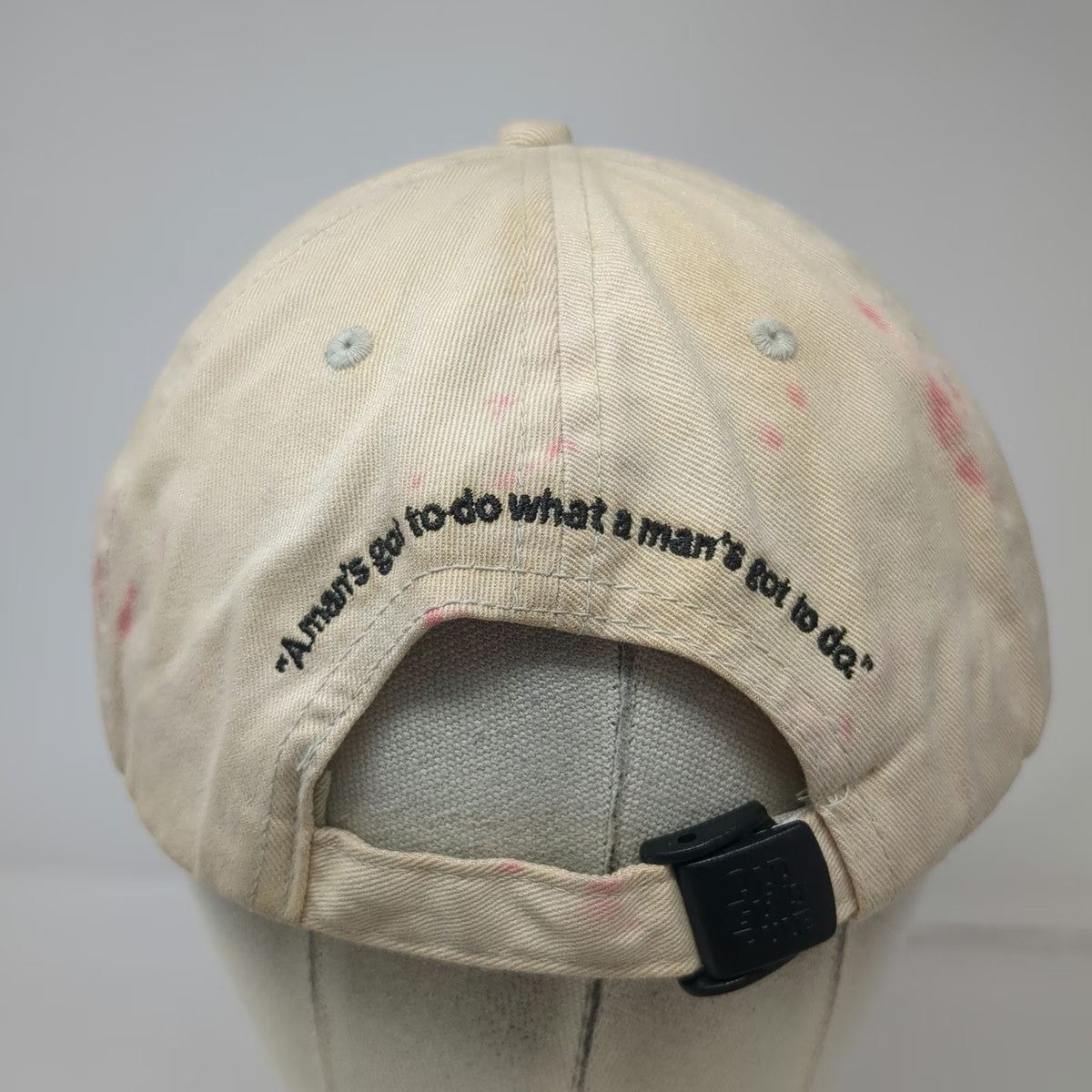 Old Guys Rule Baseball Cap Beige One Size John Wayne Cowboy Signature Quote Hat