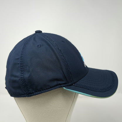 Adidas Baseball Cap Blue One Size Strapback Embroidered Logo Climalite Hat