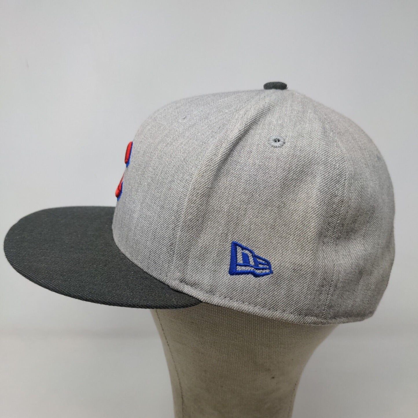 New Era Men's Snapback Hat Gray Size M-L Embroidered Chicago Cubs Logo MLB