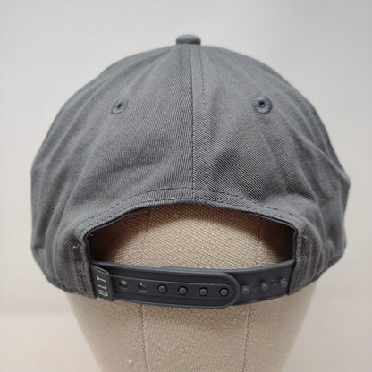 ULT Snapback Hat Gray OSFA Adjustable Solid 6 Panel Vent Holes
