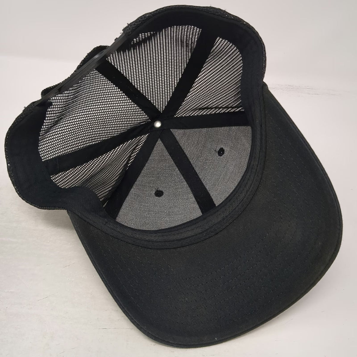 Columbia Trucker Hat Black One Size Mesh Back Patch Snapback Portland Oregon