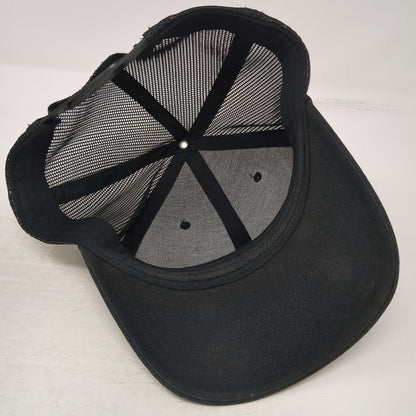Columbia Trucker Hat Black One Size Mesh Back Patch Snapback Portland Oregon