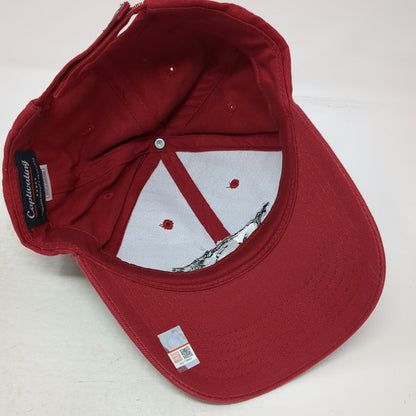 Arkansas Razorbacks NCAA Captivating Red One Size Cap Hat Strapback Cotton Logo