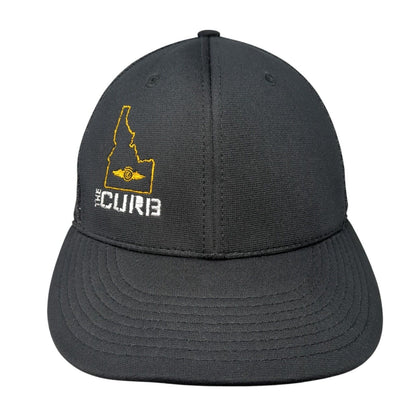 The Curb Idaho Fitted Mesh Back Trucker Hat Black S-M Flexfit Richardson