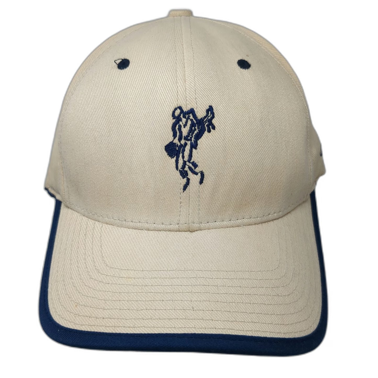 Ashworth Baseball Cap Beige L-XL Golf Swing O'Haras Lion Logo Hat Stretch