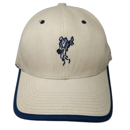 Ashworth Baseball Cap Beige L-XL Golf Swing O'Haras Lion Logo Hat Stretch