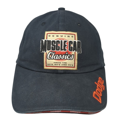 Muscle Car Classics Dodge Strapback Hat Blue One Size Adjustable 6 Panel