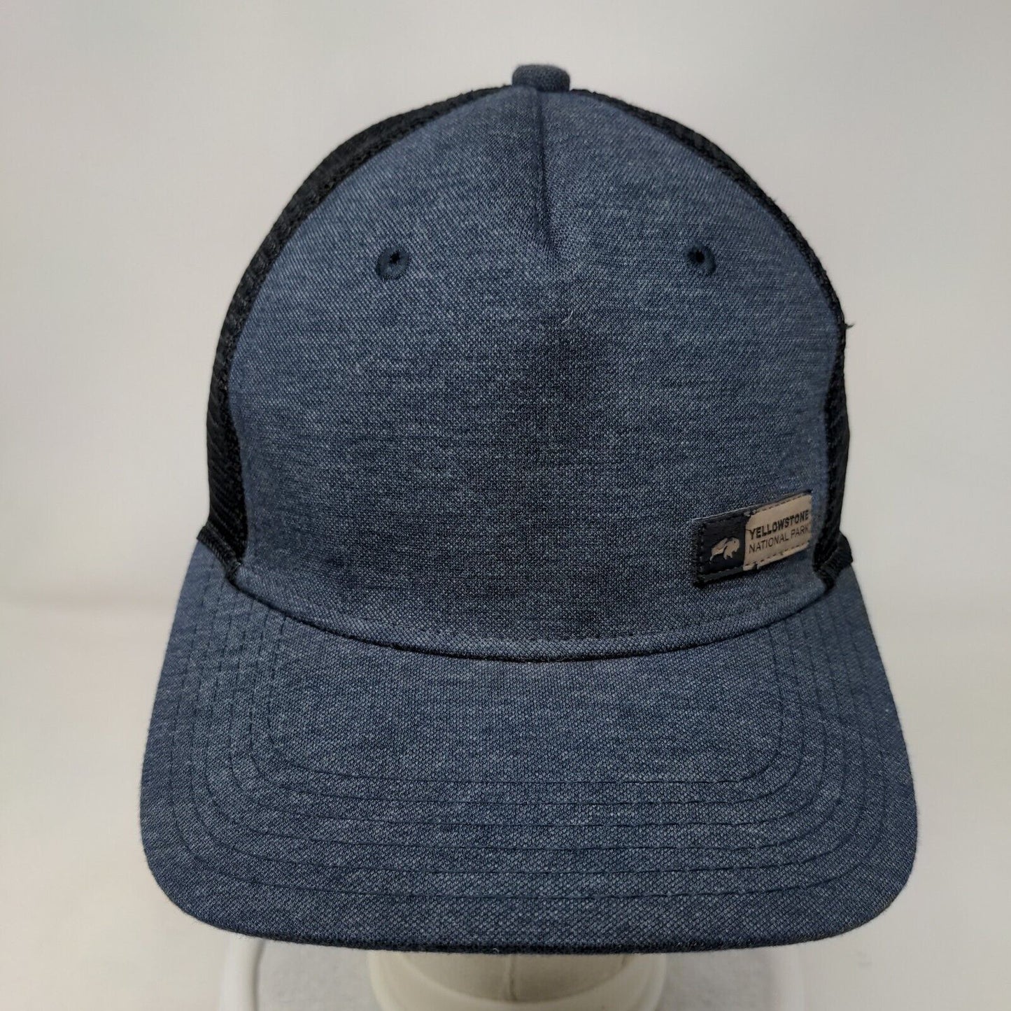 Yellowstone National Park Snapback Mesh Back Trucker Hat Blue One Size