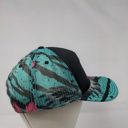 Neff Snapback Mesh Back Trucker Hat Multi One Size Floral Hawaiian