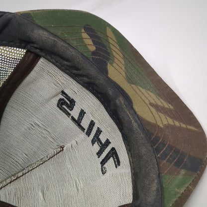 Swingster Trucker Hat Green Camo Vintage Mesh Back STIHL Logo Snapback USA