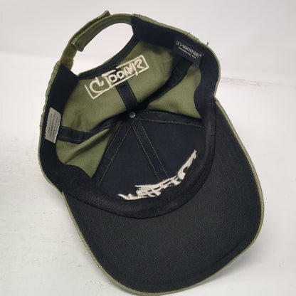 G.Loomis Baseball Cap Green One Size Fear No Fish Skeletal Logo Strapback Hat