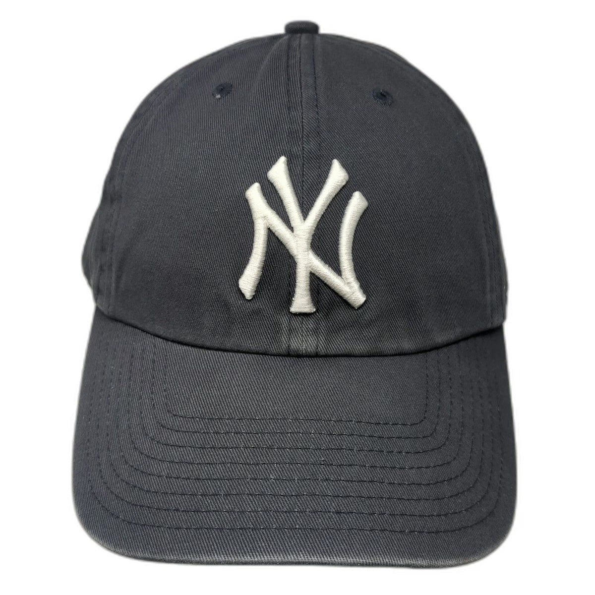 New York Yankees MLB '47 Baseball Cap Gray One Size Curved Brim Slideback Logo