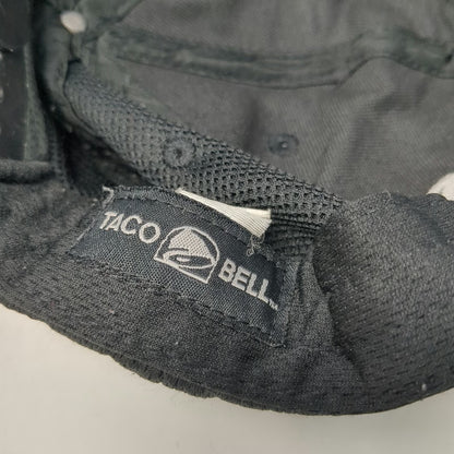 Taco Bell Snapback Black One Size Structured Embroidered Logo Mesh Texture hat