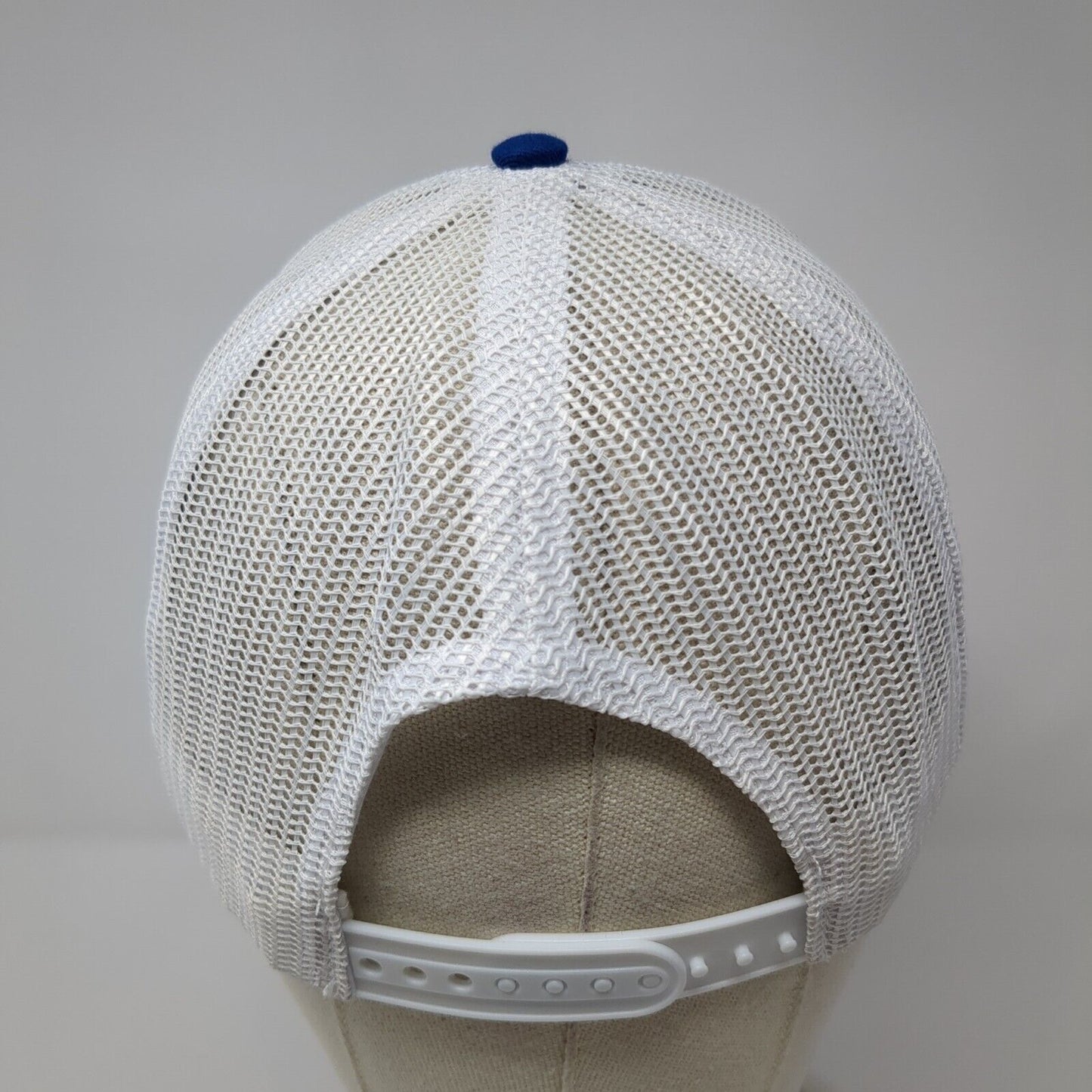 Koozie Group Snapback Trucker Hat Blue One Size Adjustable Mesh Back Cap America