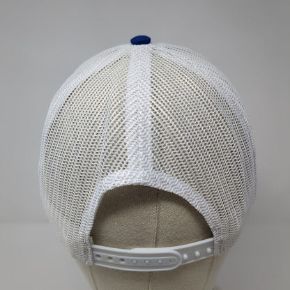 Koozie Group Snapback Trucker Hat Blue One Size Adjustable Mesh Back Cap America