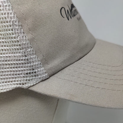 Waikoloa Plaza Village Hawaii Snapback Trucker Hat Tan OSFA Adjustable Hit Wear
