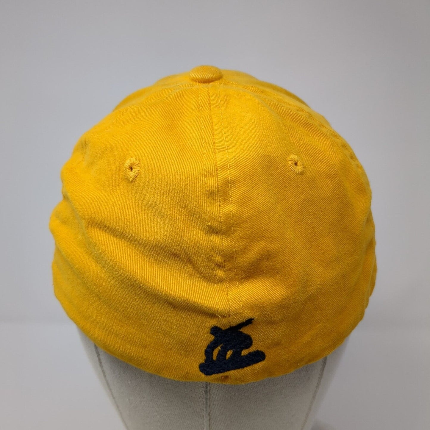 Snowboarding A Natural High Fitted Hat Yellow One Size Embroidered