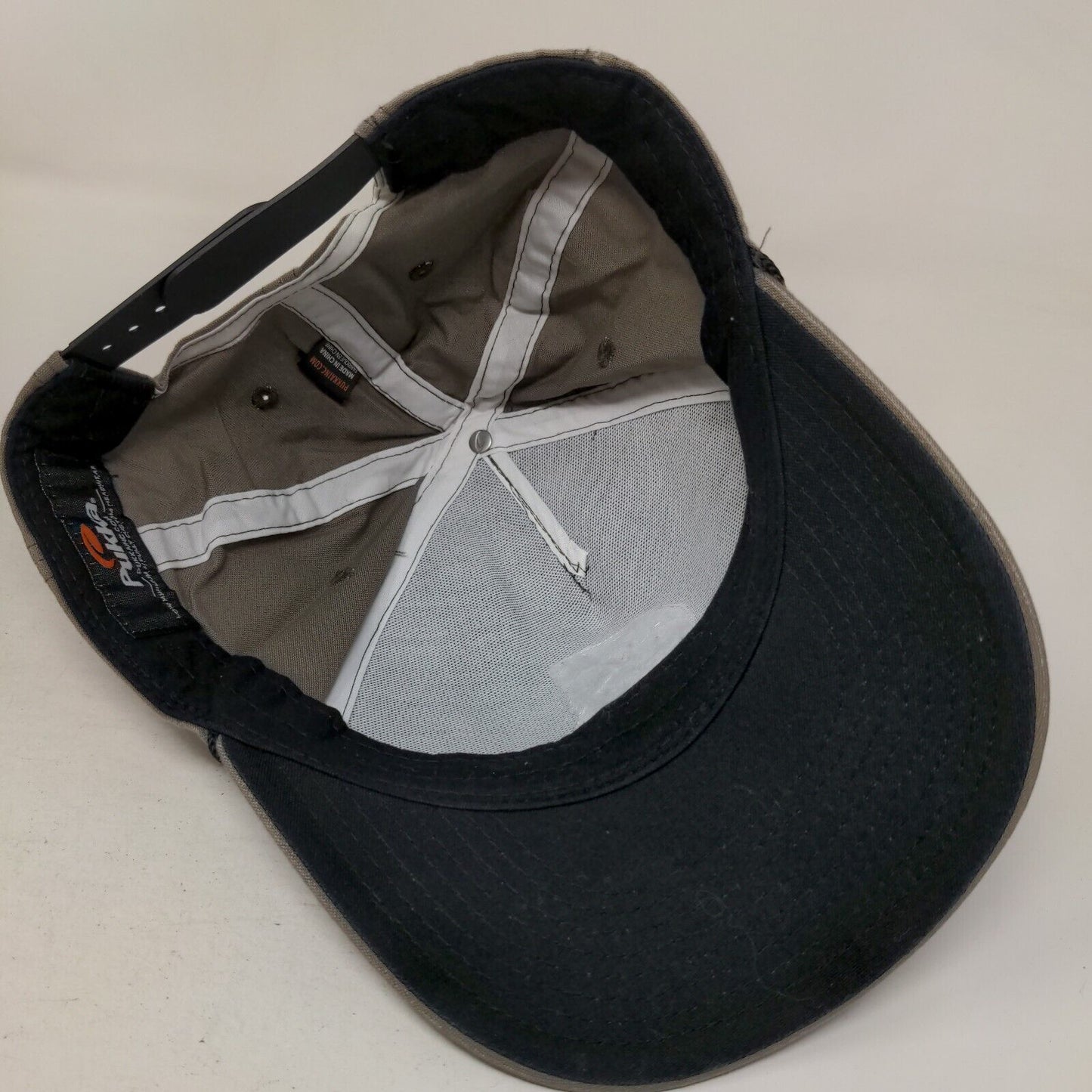 RSG Snapback Hat Tan One Size Adjustable Vented Holes Rope 6 Panel Pukka