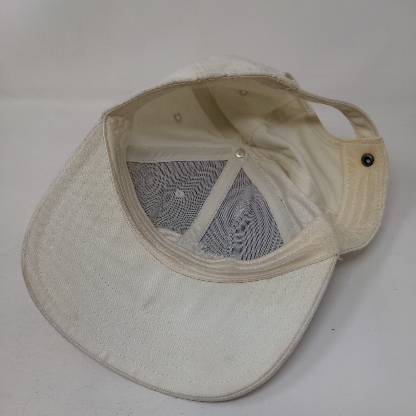 The North Face Slideback Hat Cream One Size Adjustable Embroidered 6 Panel