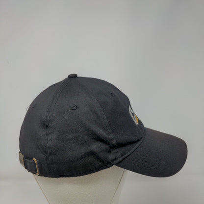 CAT Slideback Hat Black One Size Adjustable Embroidered Vent Holes