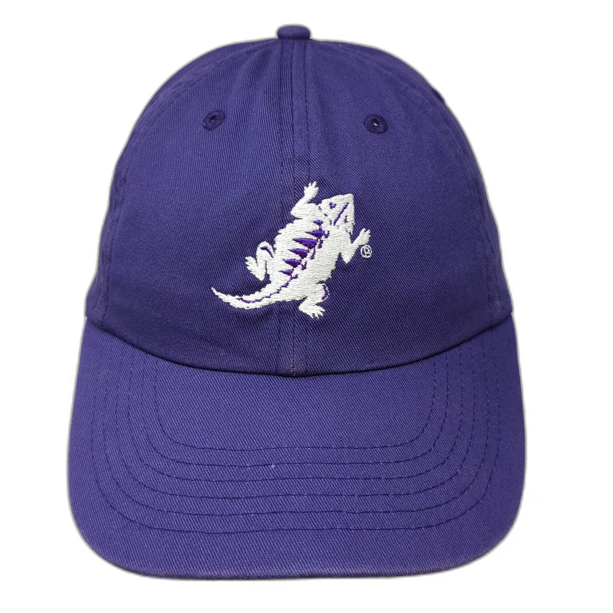 Baseball Cap Purple One Size TCU London Horned Frogs Mascot Hat Texas Christian