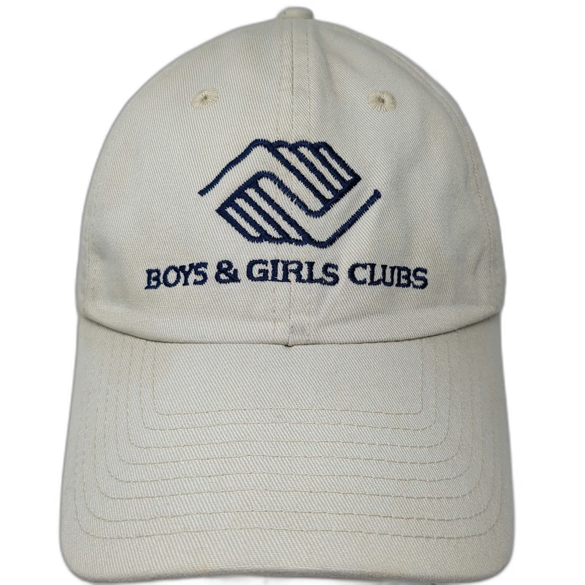 Anaconda Boys & Girls Clubs Baseball Cap Beige Blue OSFM Slideback Cotton Hat