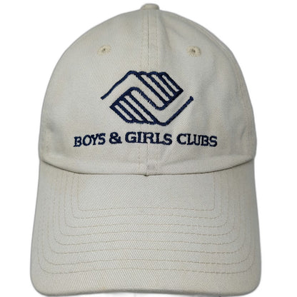 Anaconda Boys & Girls Clubs Baseball Cap Beige Blue OSFM Slideback Cotton Hat