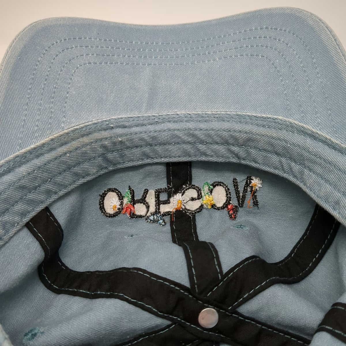Home Free Baseball Cap Blue One Size Oregon Floral Embroidery Slideback Hat
