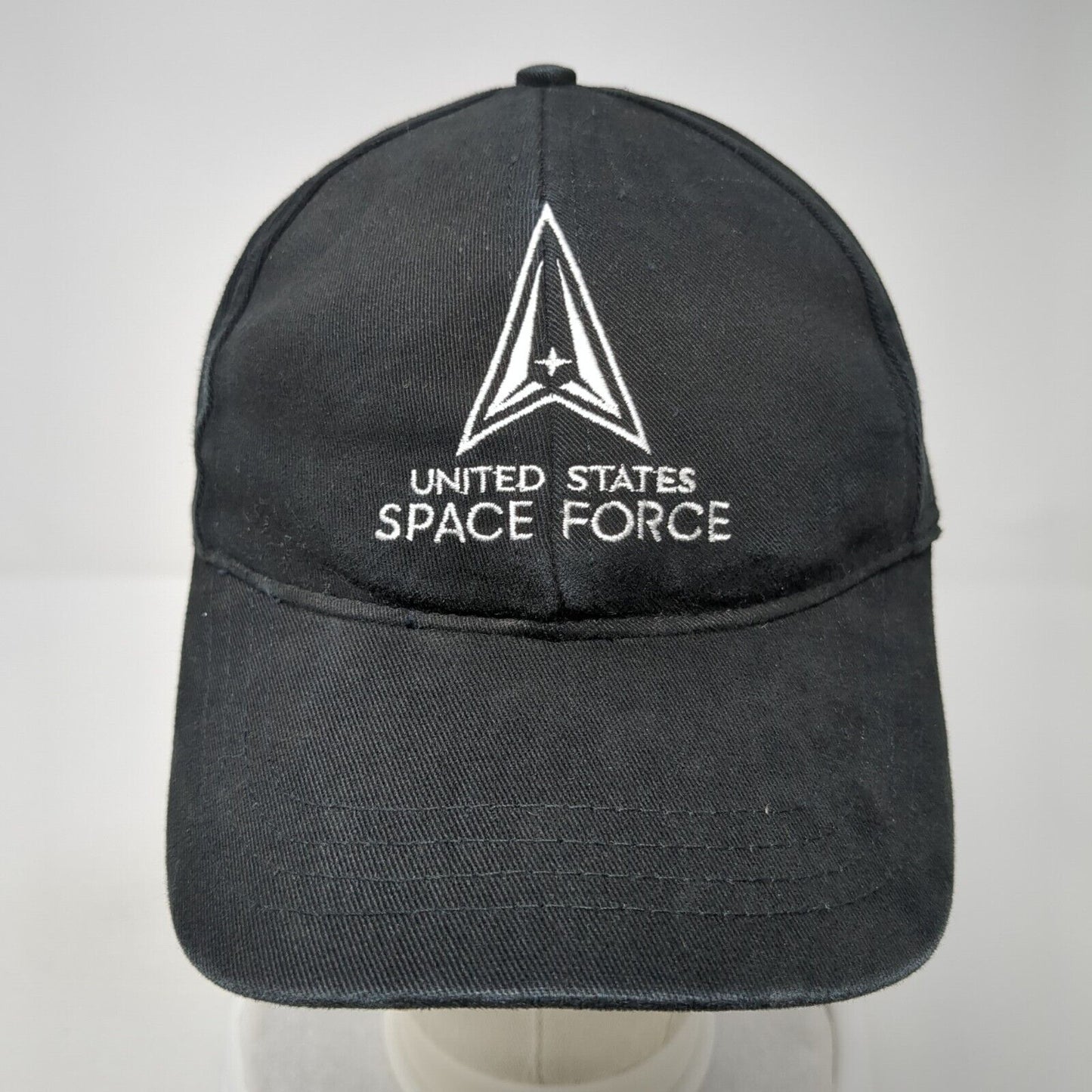 United States Space Force Fitted Hat Black One Size Lightweight Embroidered
